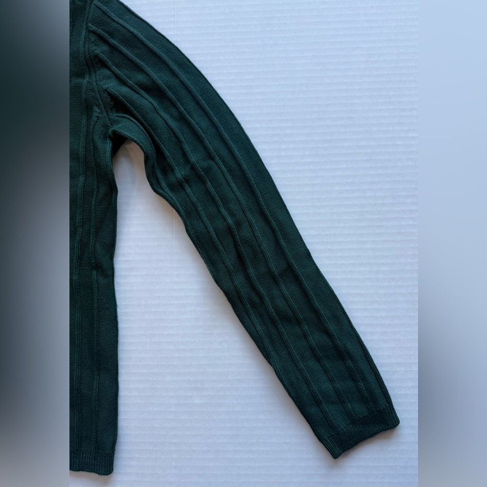 NWT Ann Taylor Ribbed Turtleneck Sweater Pine Grove Green Size S - Picture 5 of 14